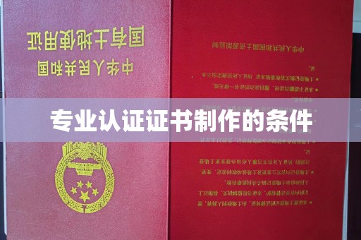 西秀专业认证证书制作的条件