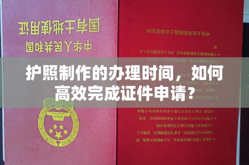 西秀护照制作的办理时间，如何高效完成证件申请？