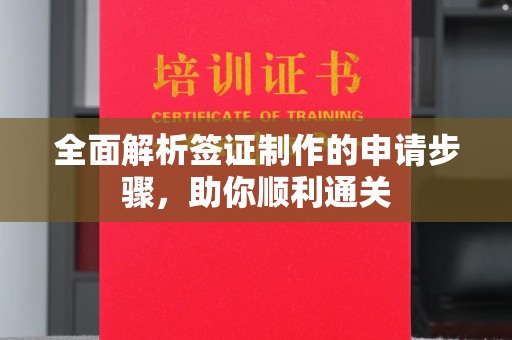 西秀全面解析签证制作的申请步骤，助你顺利通关