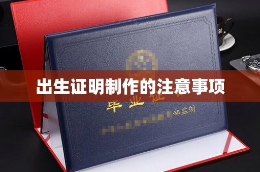 西秀出生证明制作的注意事项